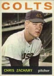 1964 Topps Baseball Cards      023      Chris Zachary RC